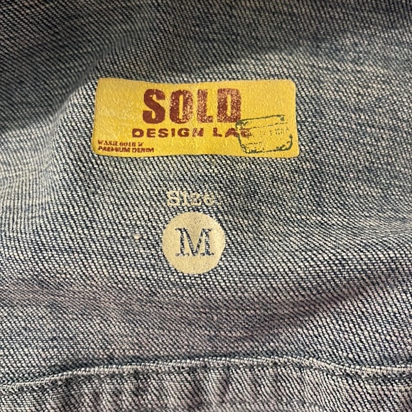 Sold Design Lab Distressed Denim Vest - Picture 3 of 4